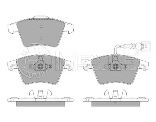 025 237 4618/W MEYLE Колодки тормозные дисковые /комплект 4 шт
