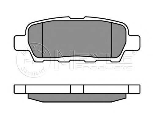 025 238 7114/W MEYLE Тормозные колодки