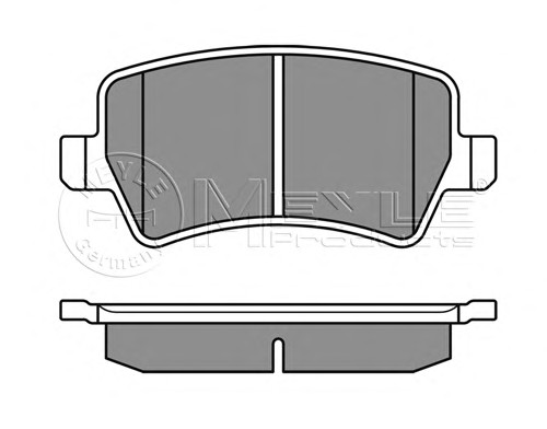 025 244 9617 MEYLE Тормозные колодки