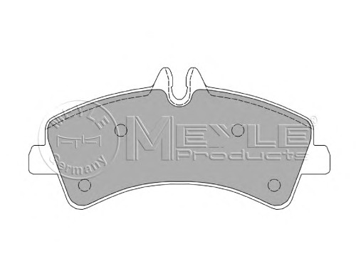 Комплект тормозных колодок дисковый тормоз meyle-original true to oe.