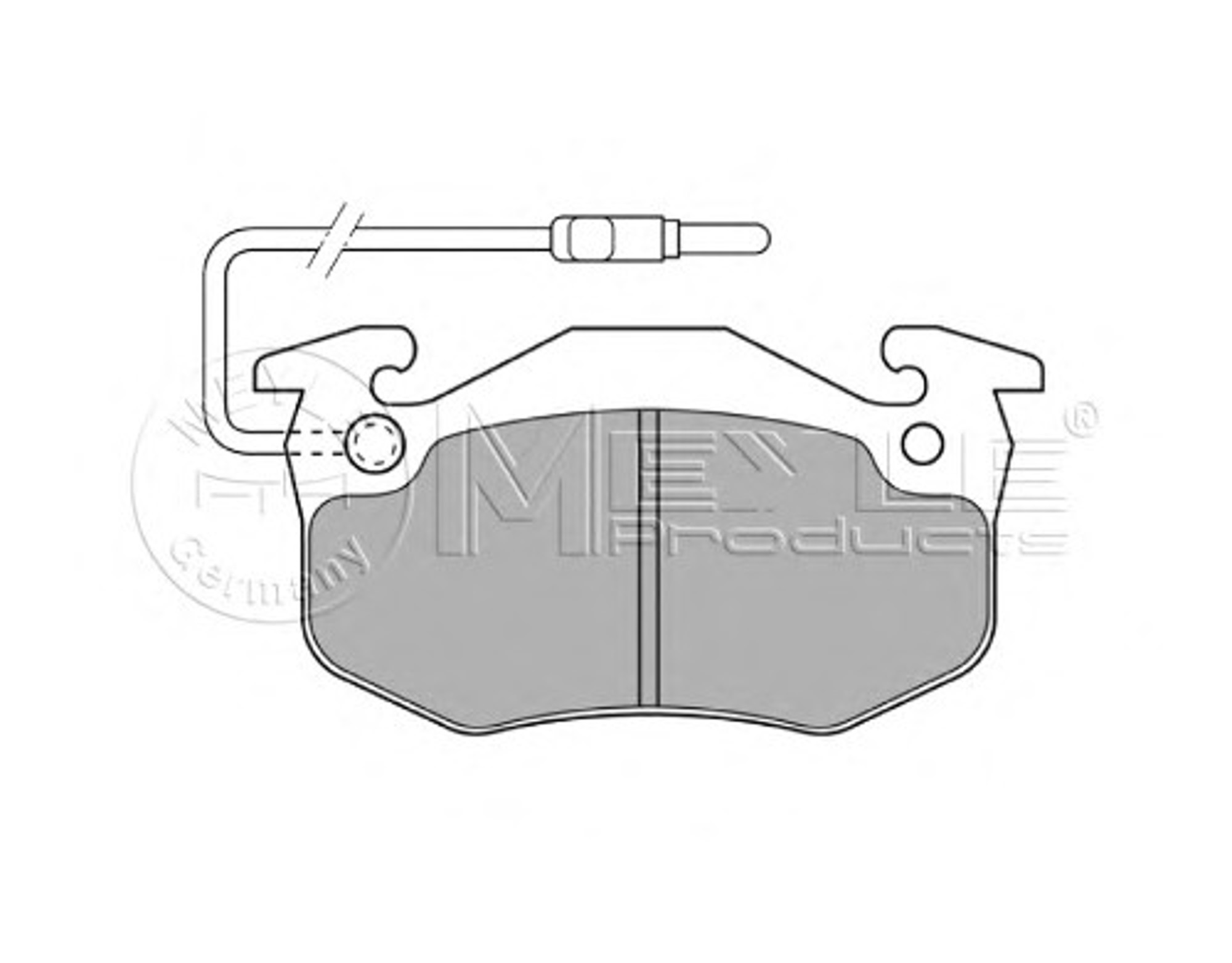 Колодки тормозные дисковые MEYLE 025 210 9615/W