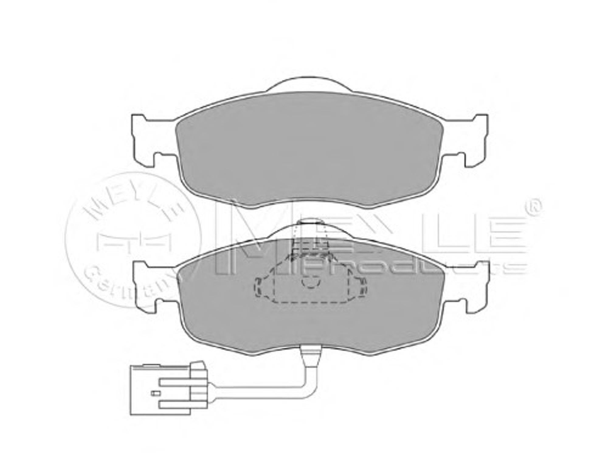 Колодки тормозные дисковые MEYLE 025 213 9618/W