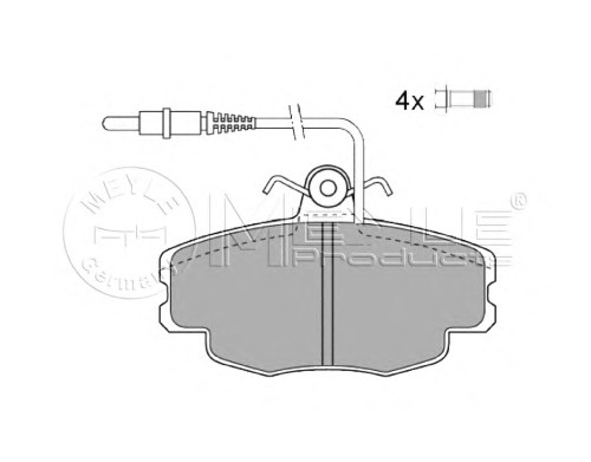 025 214 6018/W MEYLE Колодки тормозные дисковые