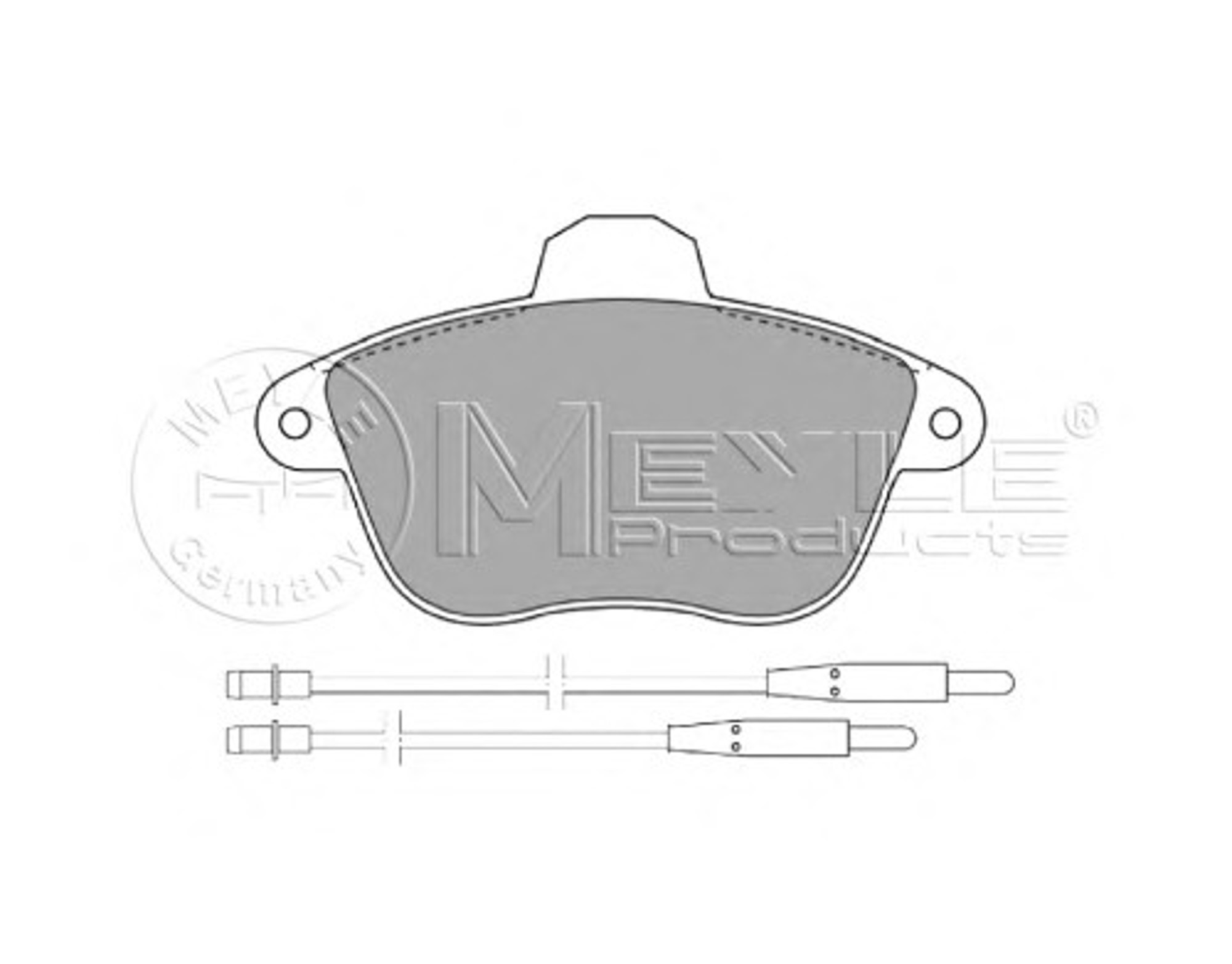 Колодки тормозные дисковые MEYLE 025 215 0717/W