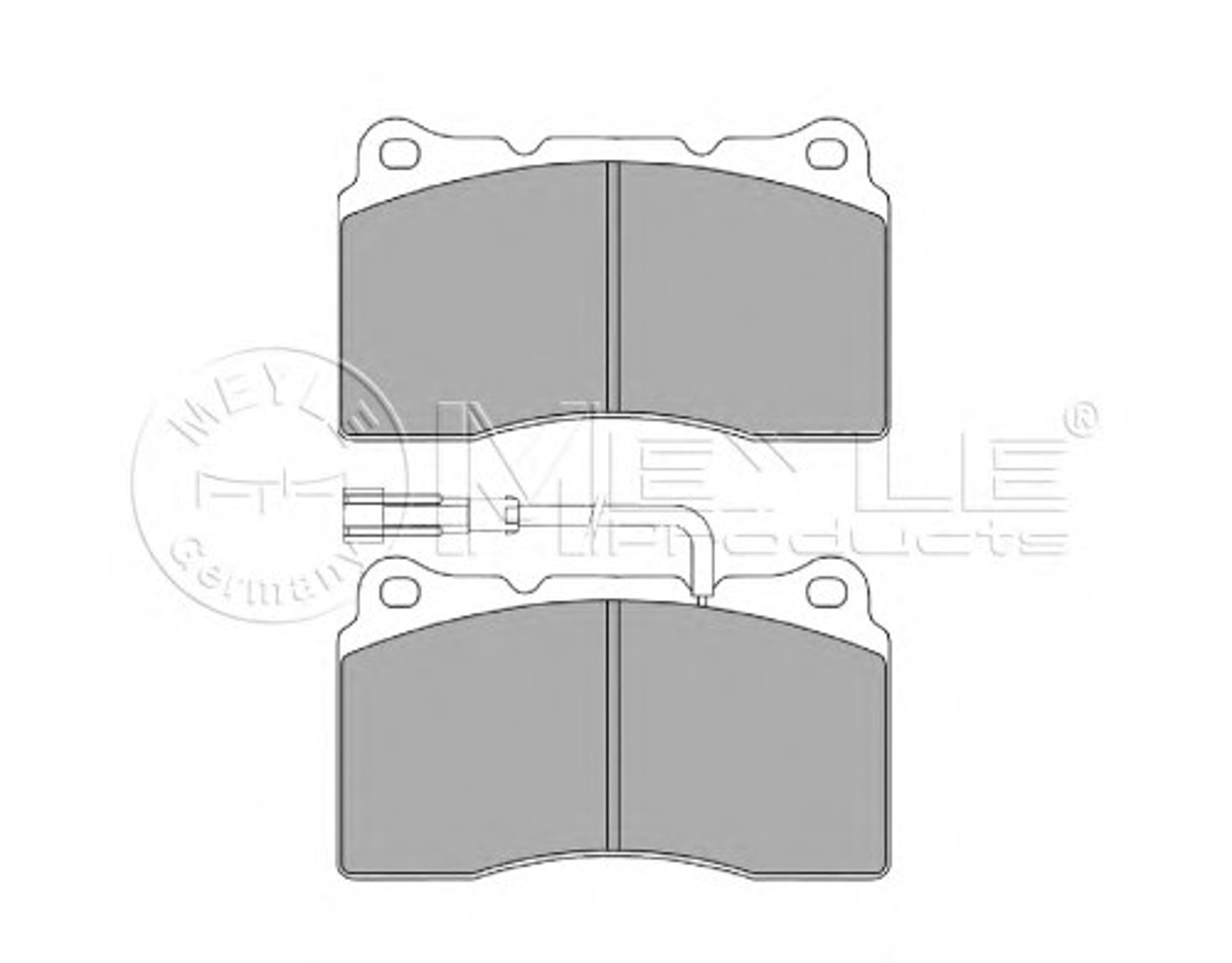 Колодки тормозные дисковые MEYLE 025 230 9216/W