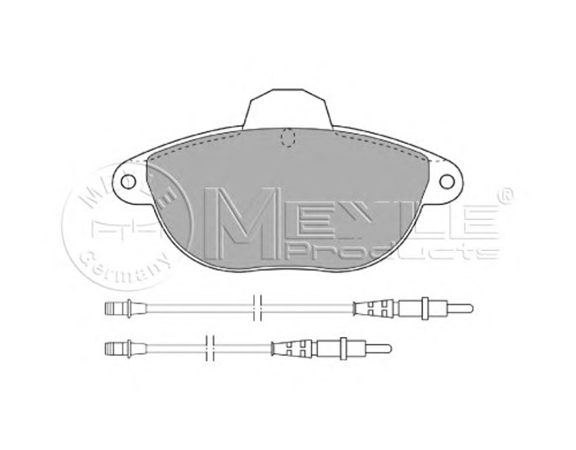 Колодки тормозные дисковые MEYLE 025 231 4617/W