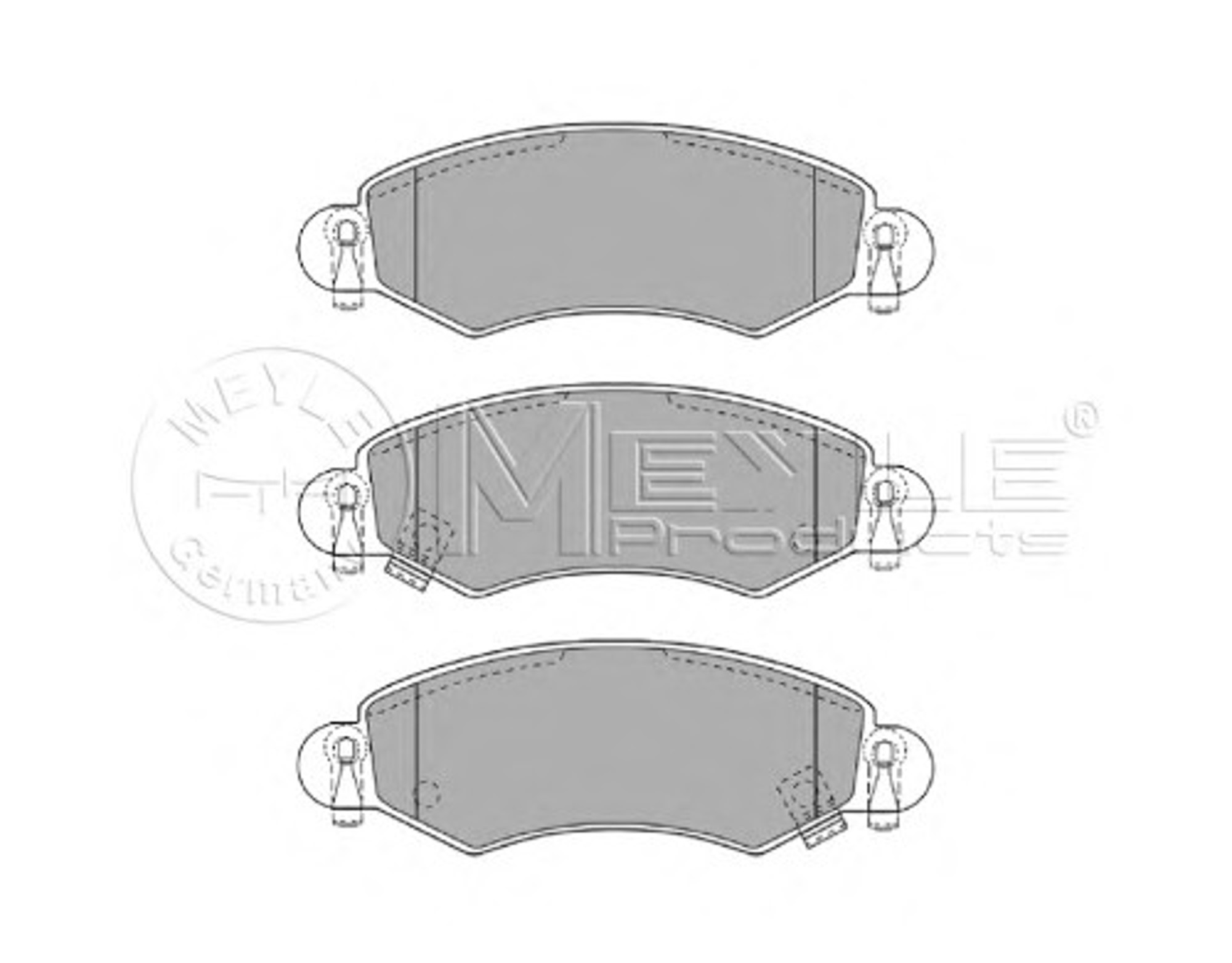 Колодки тормозные дисковые MEYLE 025 232 5316/W