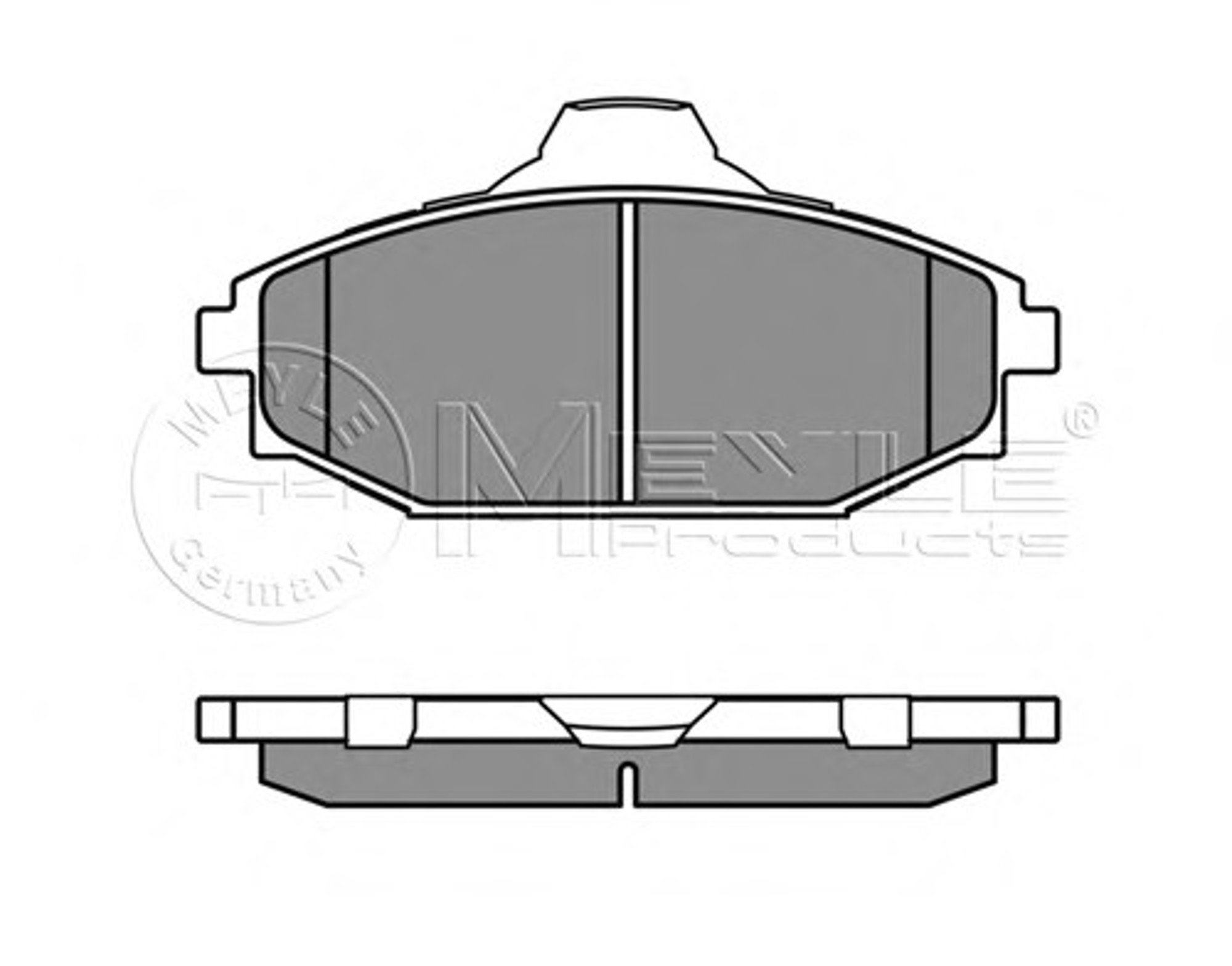 Колодки тормозные дисковые MEYLE 025 235 1816/W