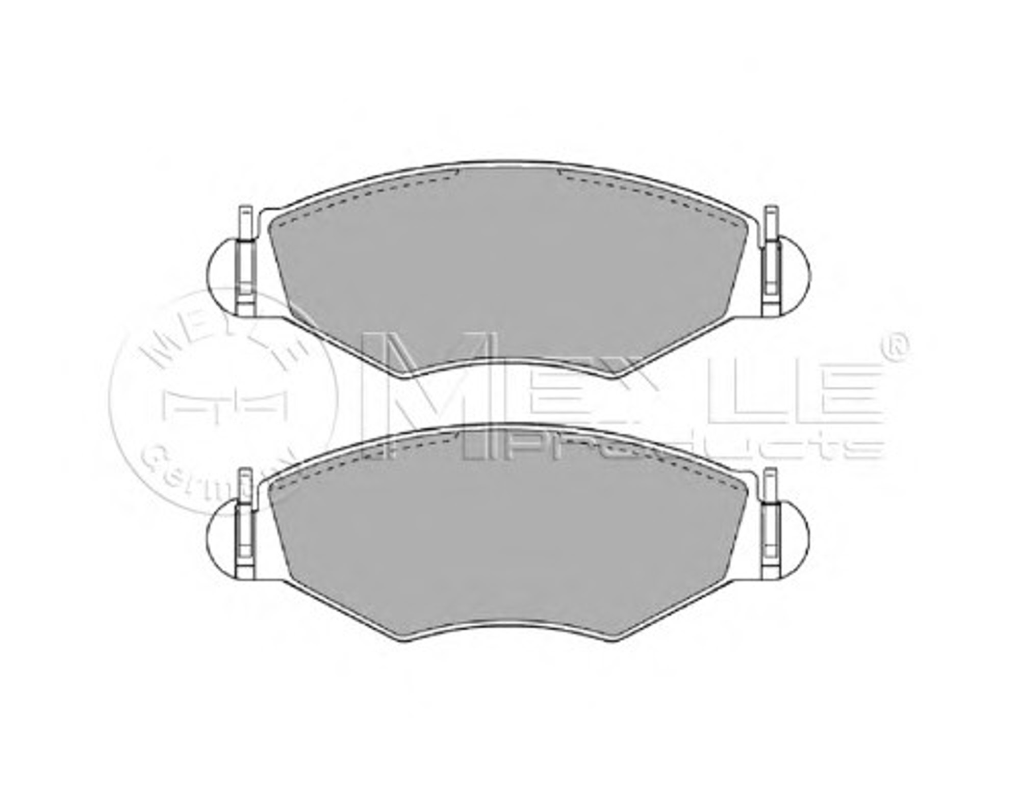 Колодки тормозные дисковые MEYLE 025 235 9718