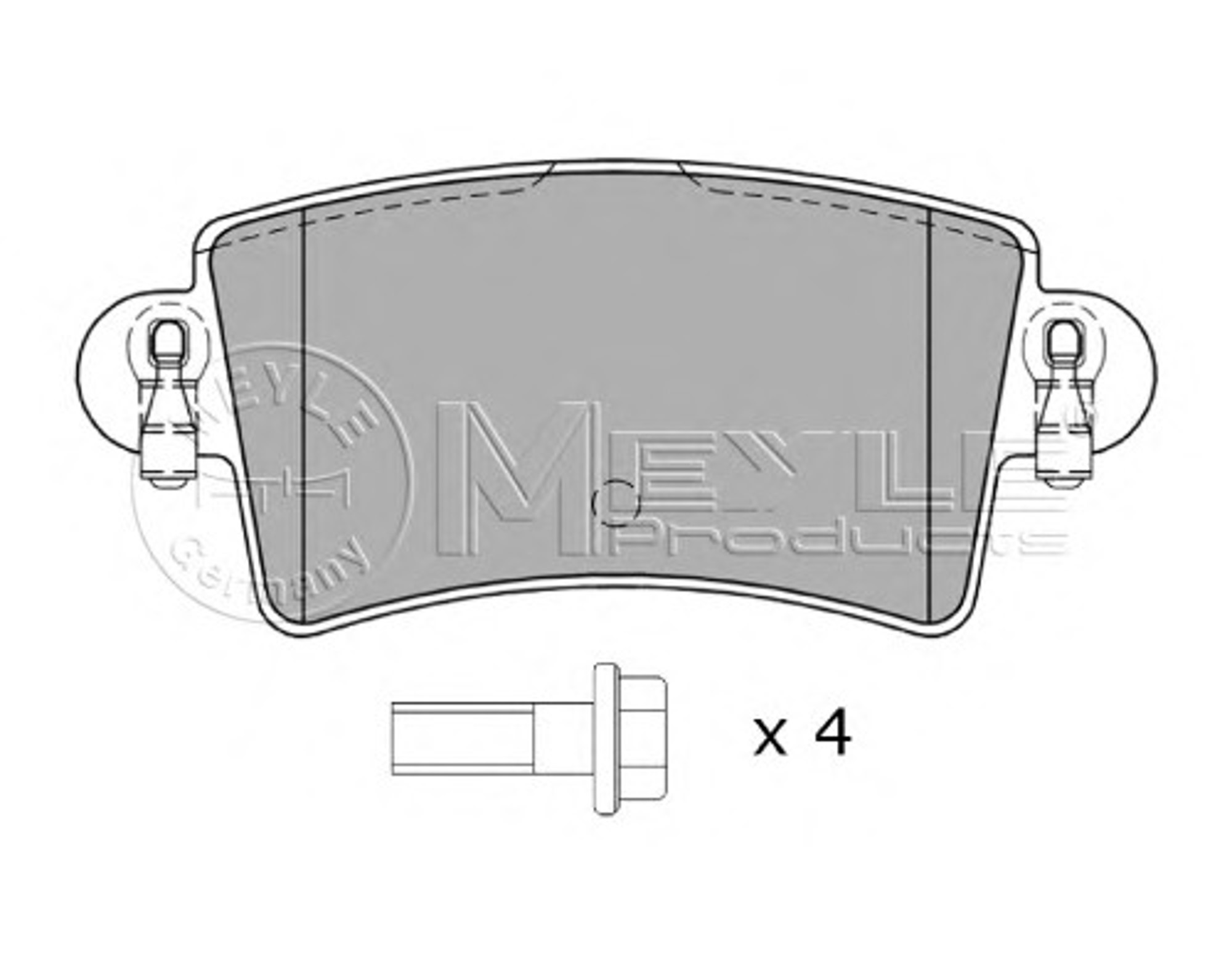 Колодки тормозные дисковые MEYLE 025 236 6916