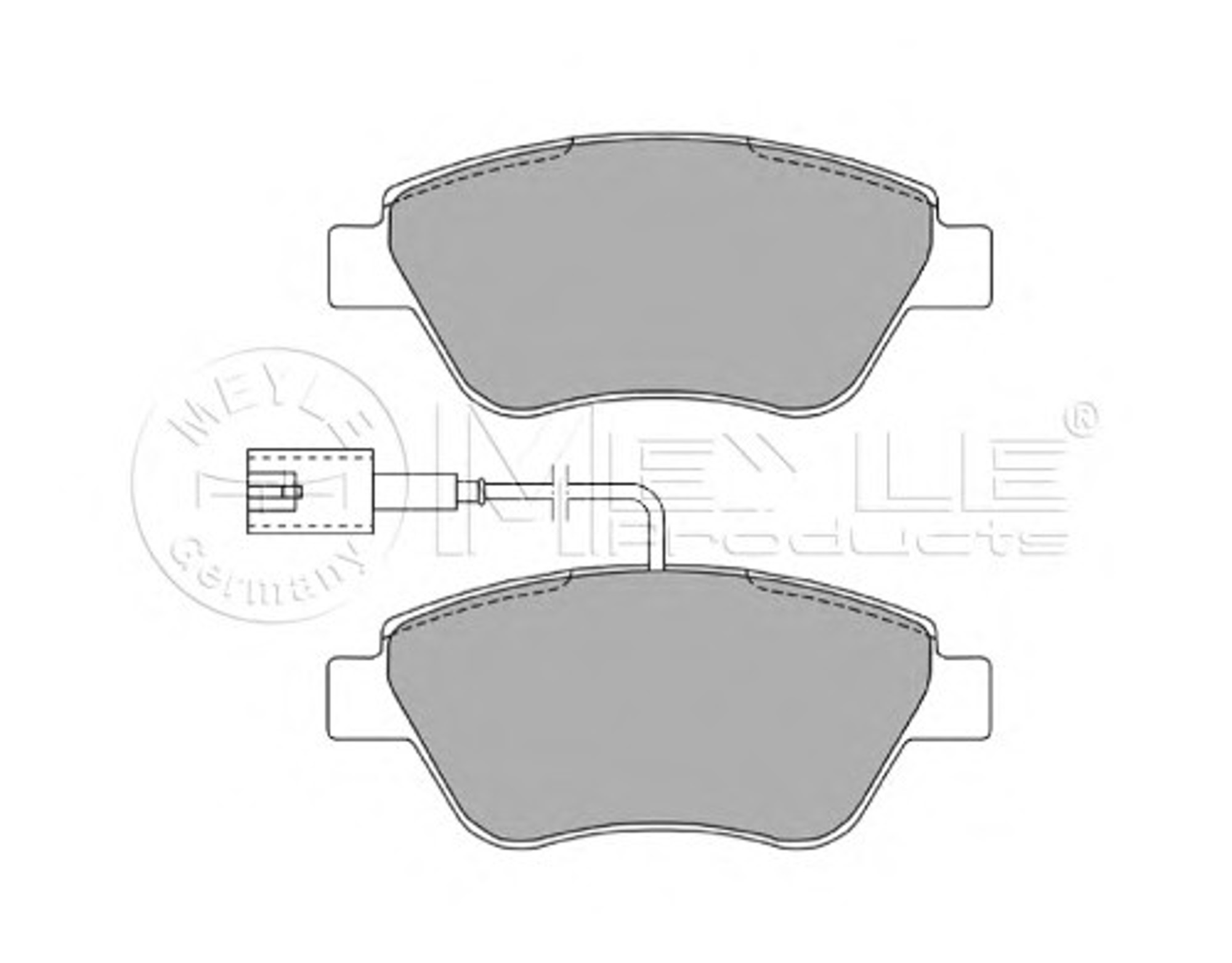Колодки тормозные дисковые MEYLE 025 237 0517/W