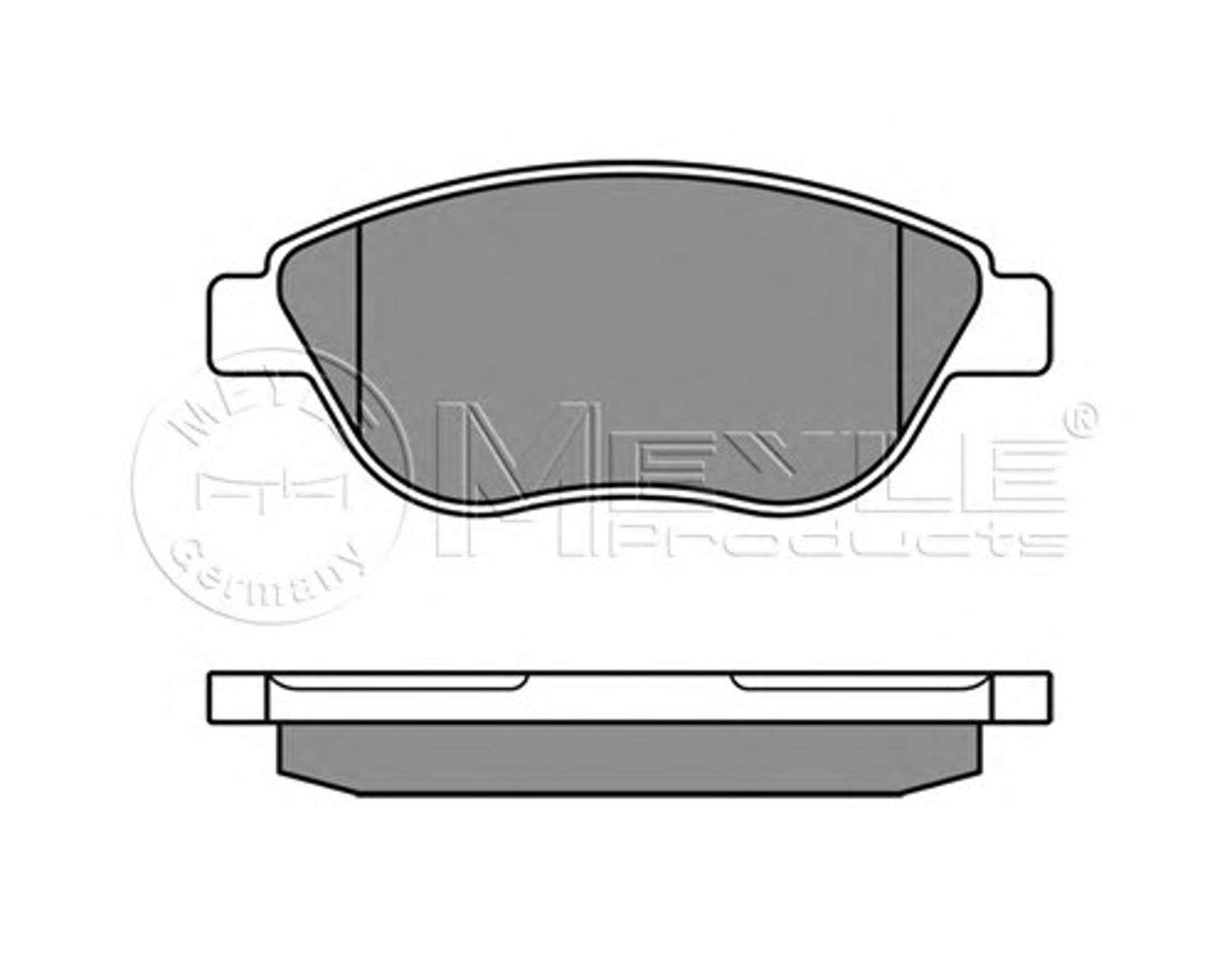 Колодки тормозные дисковые MEYLE 025 237 0919/W