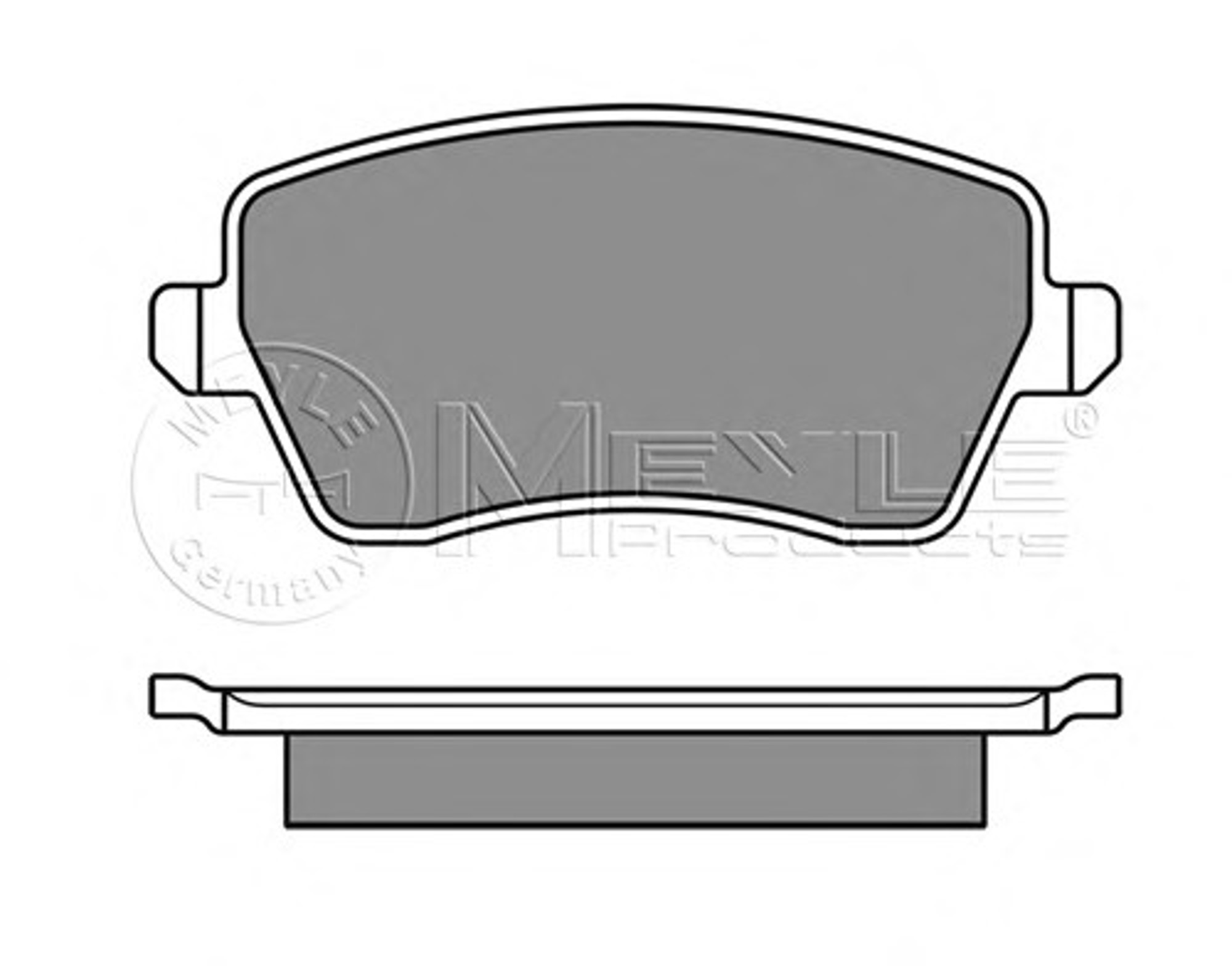 Колодки тормозные дисковые MEYLE 025 244 0317/W