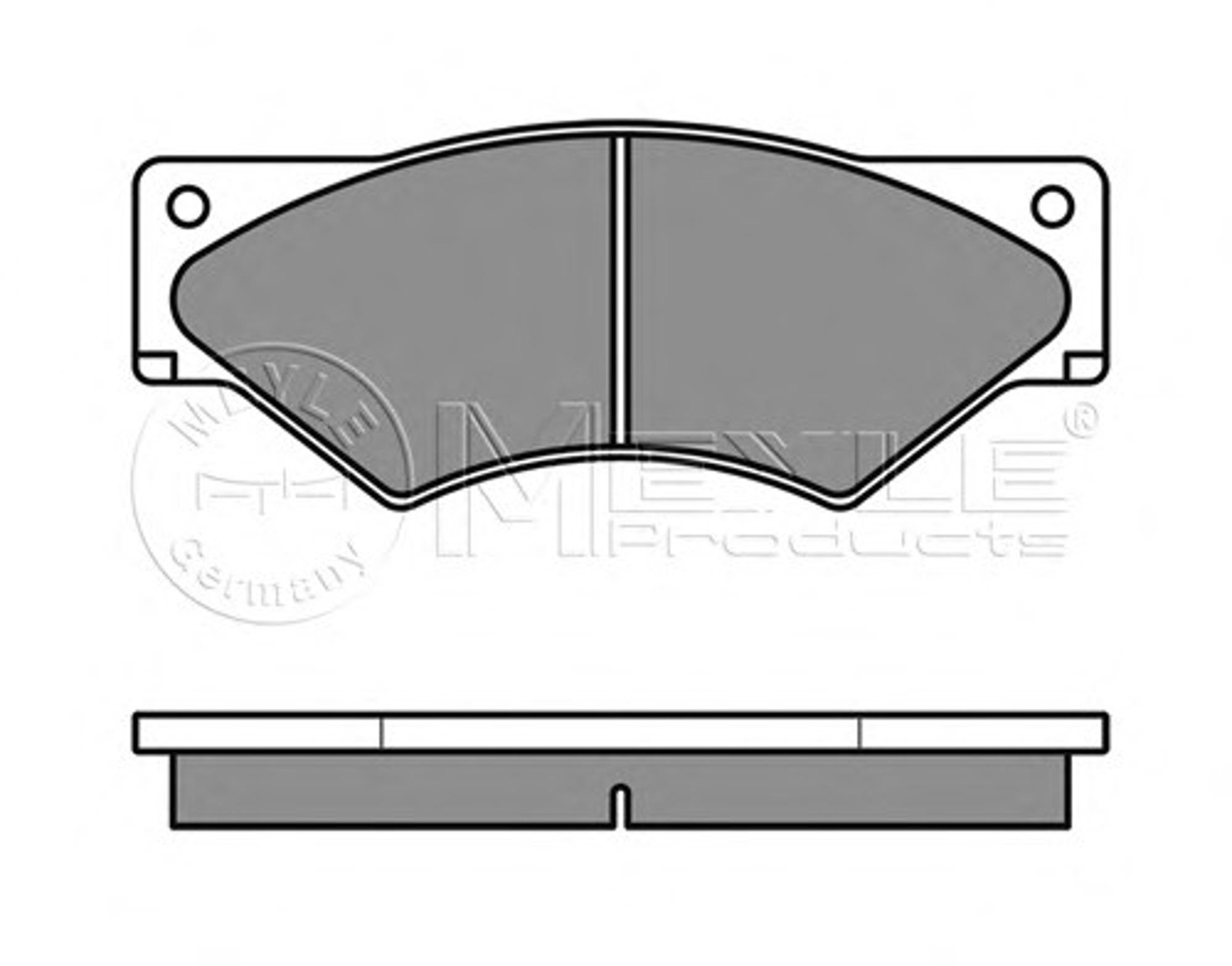 Колодки тормозные дисковые MEYLE 025 291 0720/W