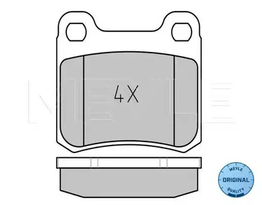 025 206 8715 MEYLE Тормозные колодки