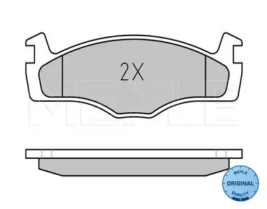 Фото 1 025 208 8715 MEYLE Тормозные колодки