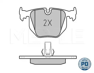 025 214 8717/PD MEYLE Тормозные колодки