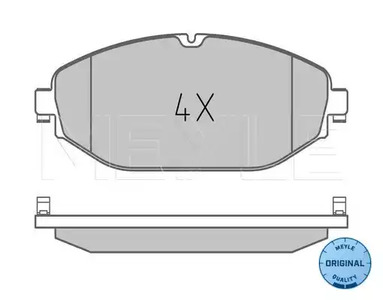 025 220 7619 MEYLE ТОРМОЗНЫЕ КОЛОДКИ