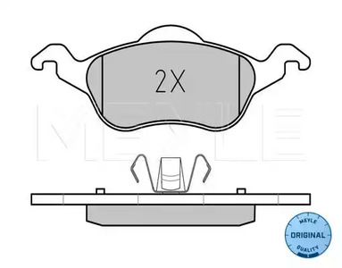 025 231 5419 MEYLE Комплект тормозных колодок, дисковый тормоз