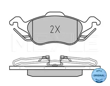 Фото 1 025 231 5419 MEYLE Комплект тормозных колодок, дисковый тормоз