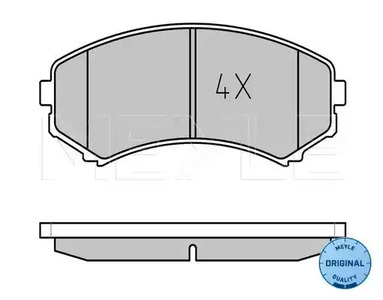 025 234 8816/W MEYLE Колодки тормозные дисковые