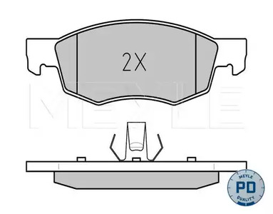 025 238 4218/PD MEYLE Колодки тормозные дисковые /комплект 4 шт