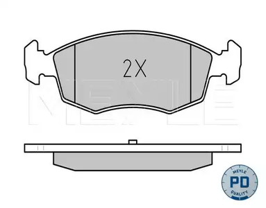 Фото 1 025 238 4218/PD MEYLE Колодки тормозные дисковые /комплект 4 шт