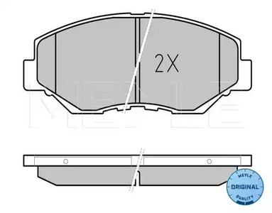 Фото 1 025 238 6817 MEYLE Комплект тормозных колодок, дисковый тормоз