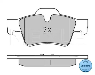 Фото 1 025 239 2318 MEYLE Комплект тормозных колодок, дисковый тормоз