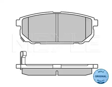 Фото 1 025 240 5815/W MEYLE Колодки тормозные дисковые