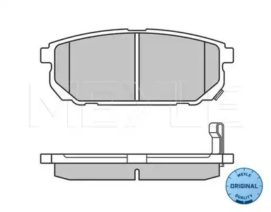 Фото 2 025 240 5815/W MEYLE Колодки тормозные дисковые