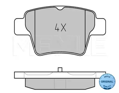 025 241 5017 MEYLE Колодки тормозные дисковые