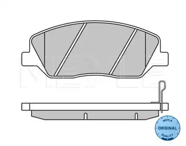Фото 2 025 243 5117/W MEYLE Колодки тормозные дисковые
