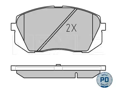 Фото 1 025 245 0116/PD MEYLE Тормозные колодки