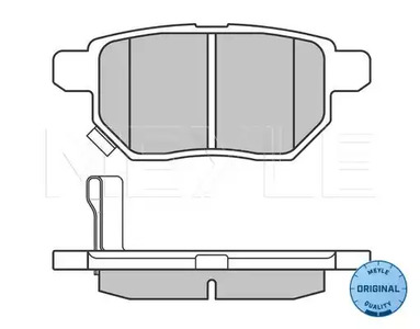 Фото 1 025 246 1015/W MEYLE Колодки тормозные дисковые