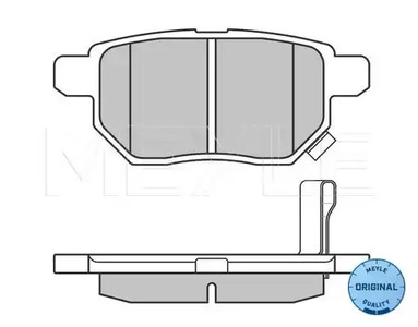 Фото 2 025 246 1015/W MEYLE Колодки тормозные дисковые