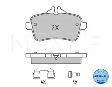025 252 1618 MEYLE Тормозные колодки