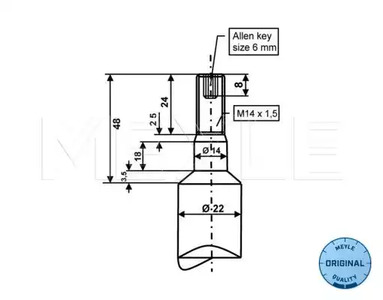 Фото 1 326 624 0007 MEYLE Амортизатор
