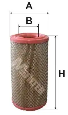 Фильтр воздушный h297 d133 MFILTER A8057