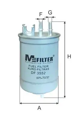 Фильтр топливный MFILTER DF3552