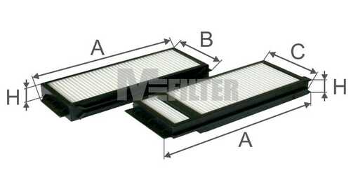 Фильтр салона MFILTER K9009-2