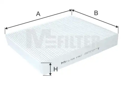 Салонный фильтр MFILTER K967
