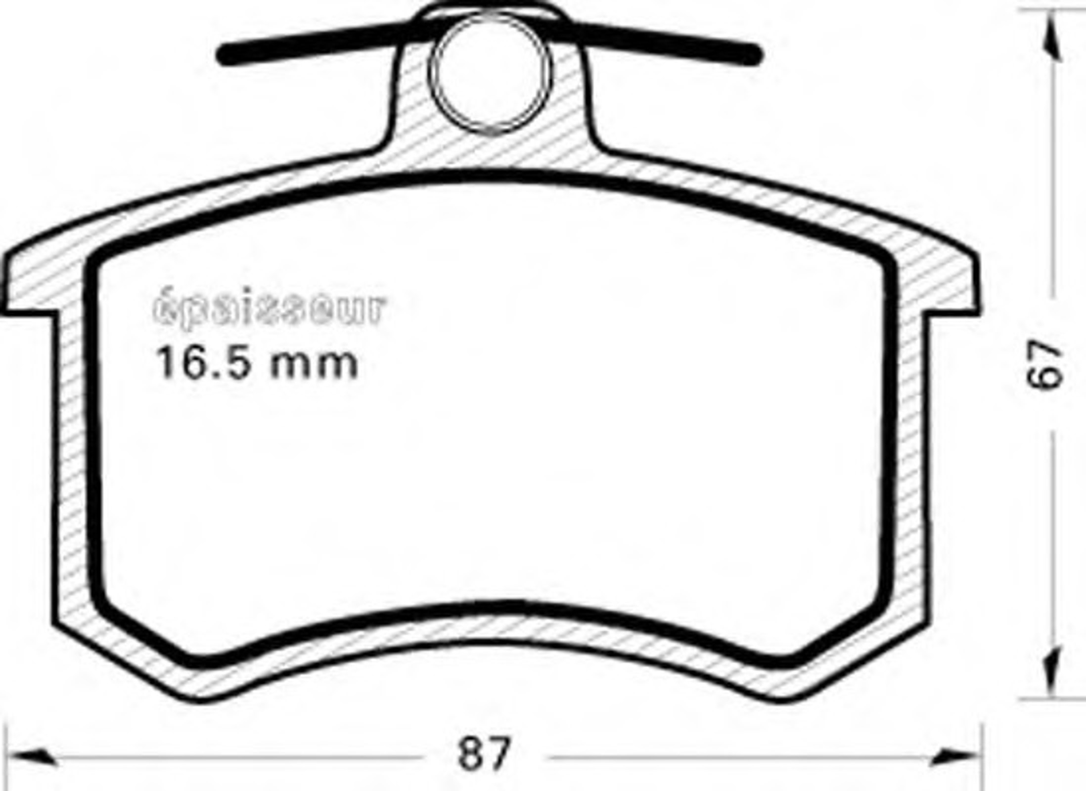 Колодки тормозные дисковые MGA 170