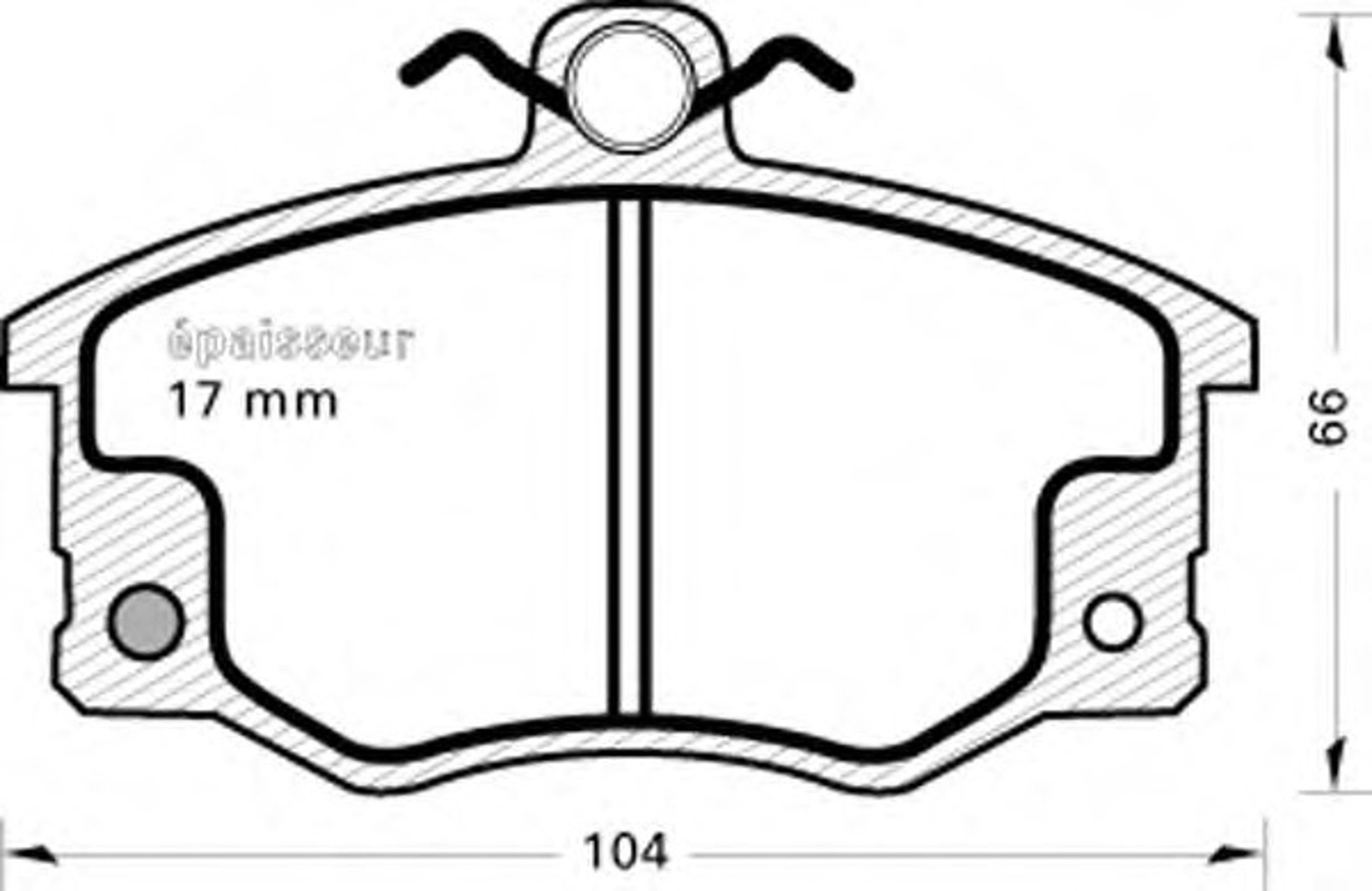 Колодки тормозные дисковые MGA 184