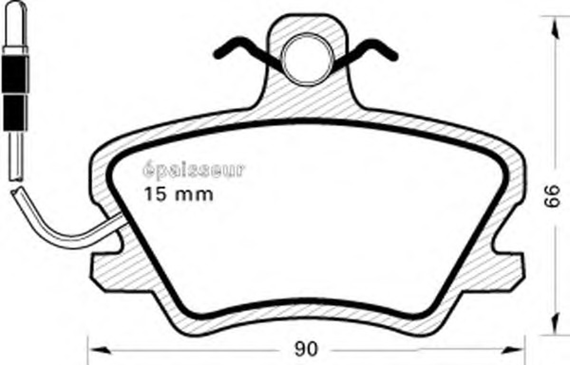 Колодки тормозные дисковые MGA 226