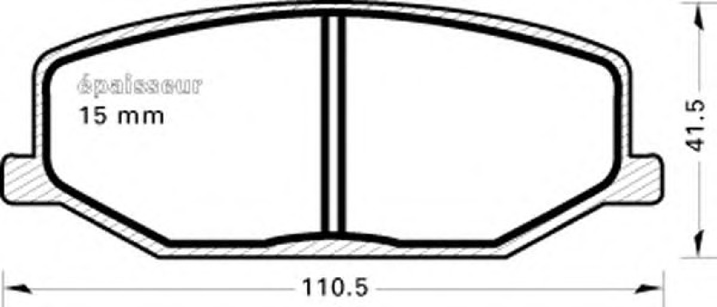 Колодки тормозные дисковые MGA 265