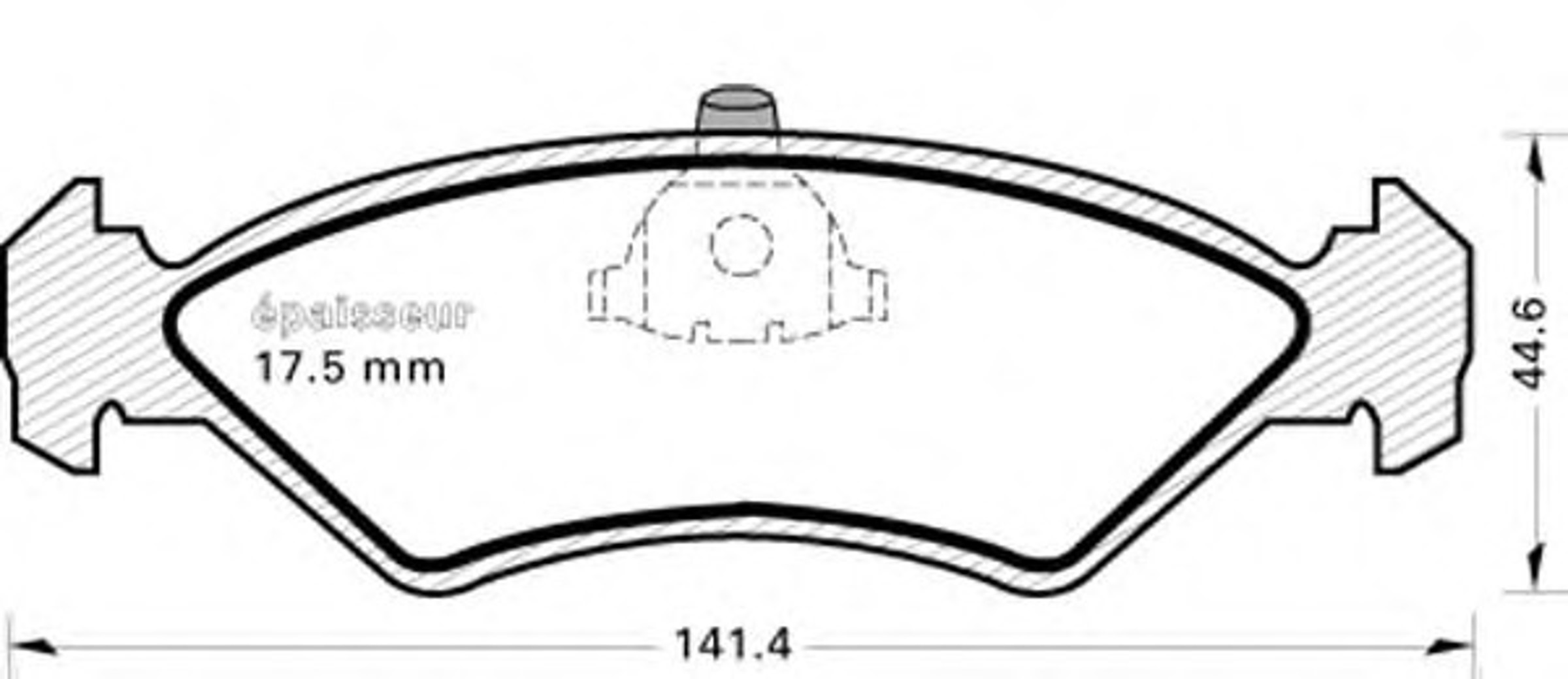 Колодки тормозные дисковые MGA 354