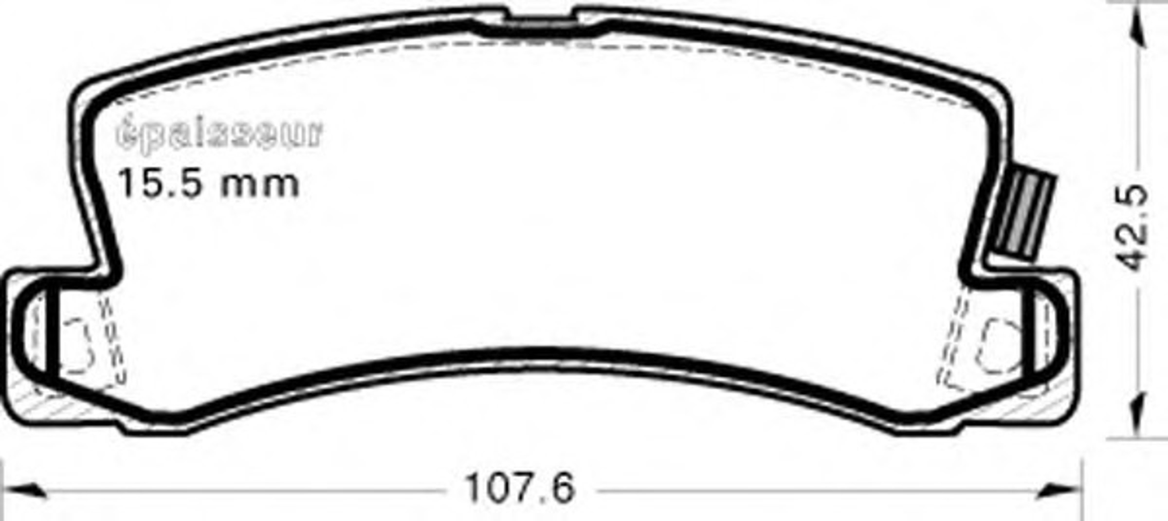 Колодки тормозные дисковые MGA 436