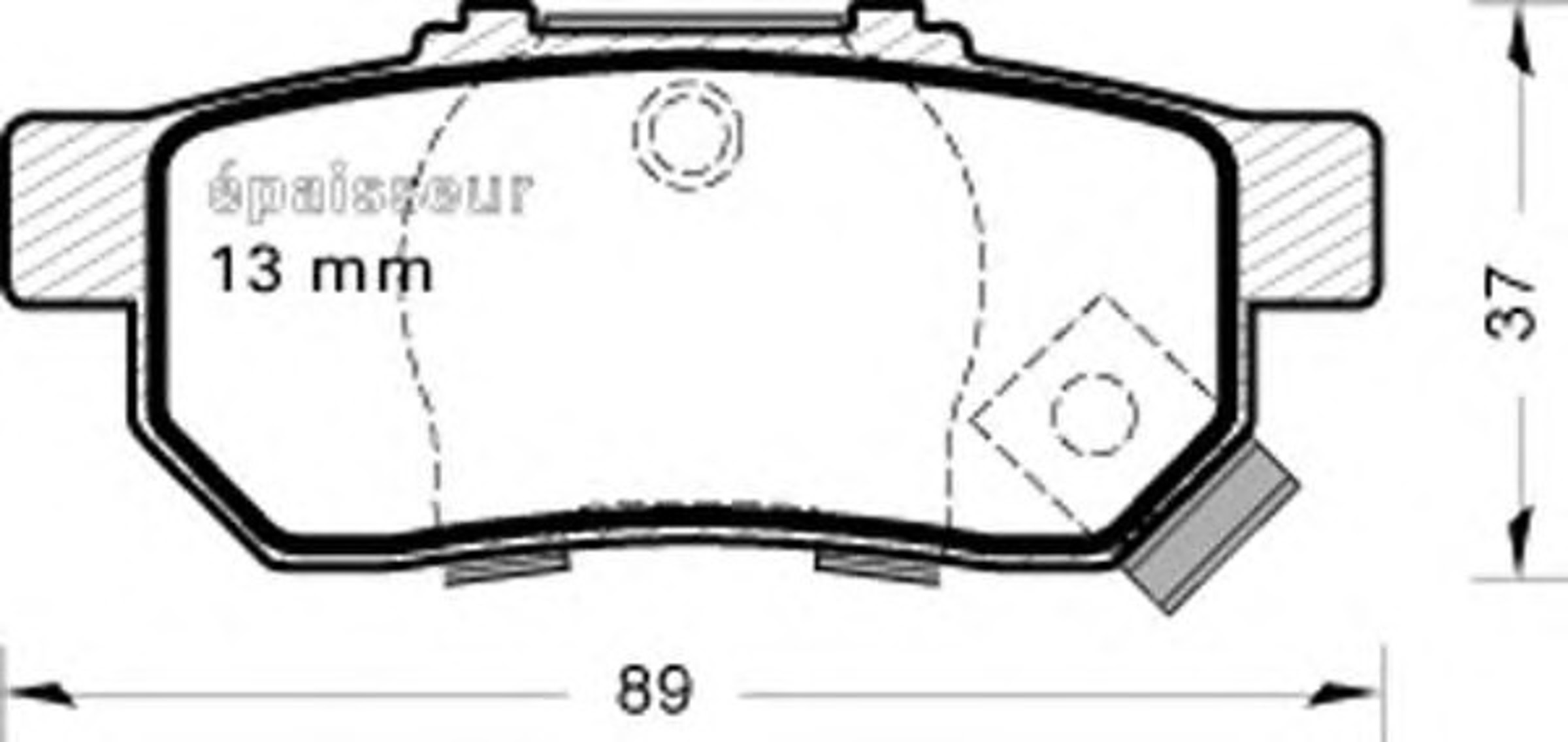 492 MGA Колодки тормозные дисковые