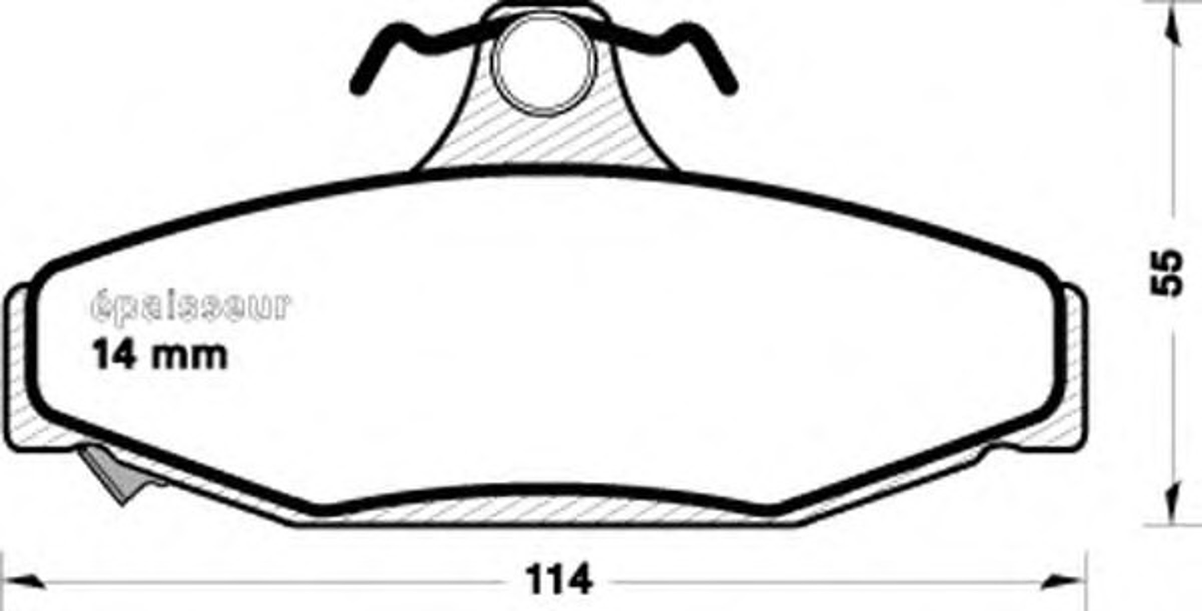 Колодки тормозные дисковые MGA 517
